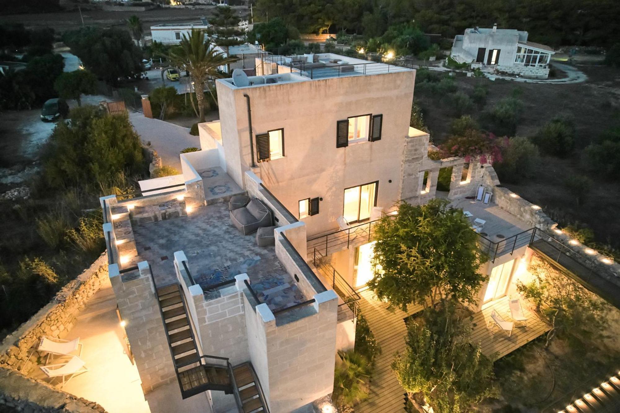 Villa Rocce Bianche Фавиньяна Экстерьер фото